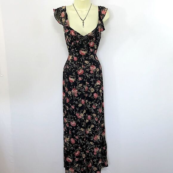 Reformation Pants - Reformation Jumpsuit “Miri” Floral Print Viscose Nwot Sz 0 Excellent